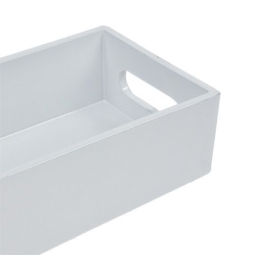 Floristik24 Plastskål hvid 42cm x 10,5cm