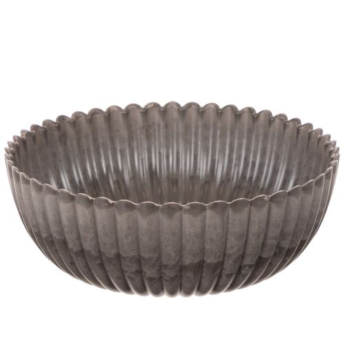 Rund, rillet skål, dekorativ beholder til blomsterarrangementer, 20 cm, 2 stk. købe | Floristik24.dk
