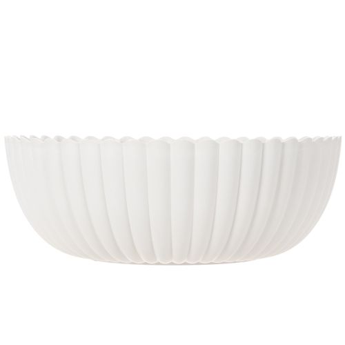 Dekorativ skål, ribbet, stor størrelse 25 cm | Floristik24.dk