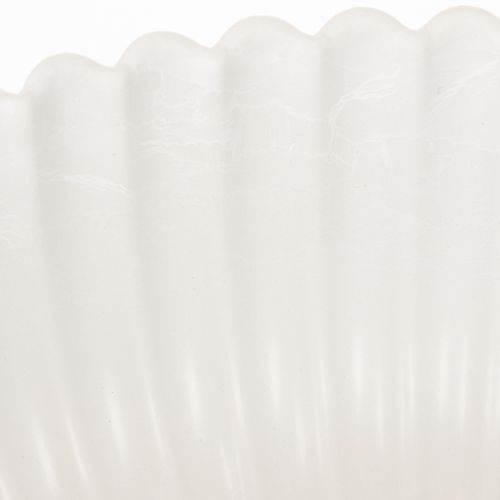 Dekorativ skål, ribbet, stor størrelse 25 cm | Floristik24.dk