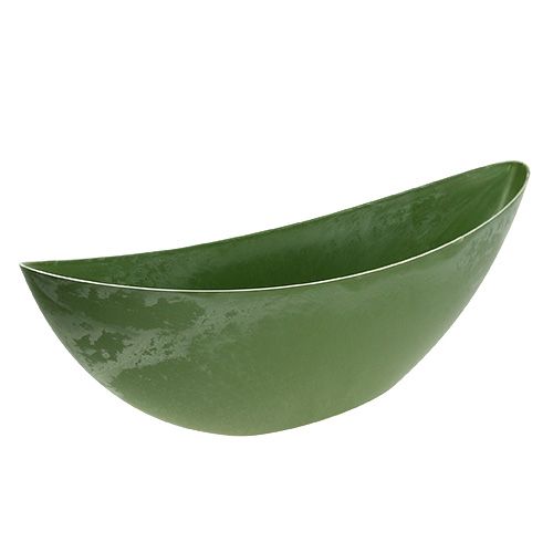 Floristik24 Plastikbåd grøn 55,5cm x 14,5cm H17,5cm 1 stk