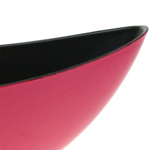 Floristik24 Dekorativ skål planteskål lyserød 34 cm x 11 cm H11cm