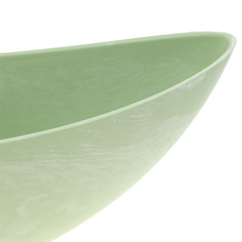 Floristik24 Dekorativ skål planteskål pastellgrøn 34cm x 11cm H11cm