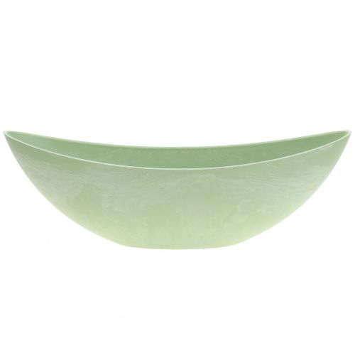Floristik24 Dekorativ skål planteskål pastellgrøn 34cm x 11cm H11cm