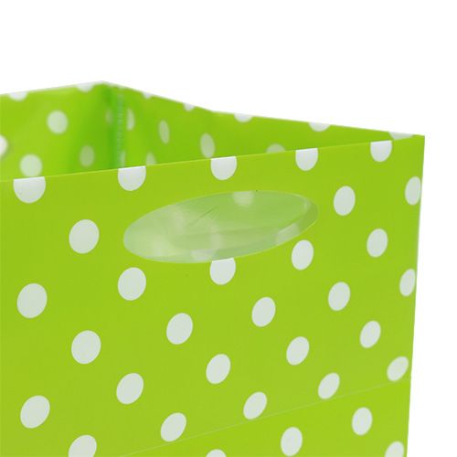 Floristik24 Plastpose 10,5 cm x 10,5 cm x 10,5 cm Grøn 12 stk.