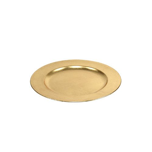 Artikel Plastplader guld Ø17cm 10p