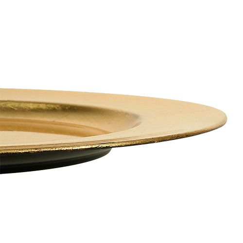 Artikel Plastiktallerken guld Ø17cm 10 stk.