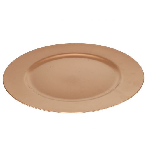 Floristik24 Plastplade kobber Ø33cm