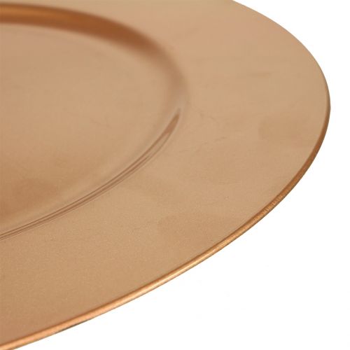 Floristik24 Plastplade kobber Ø33cm
