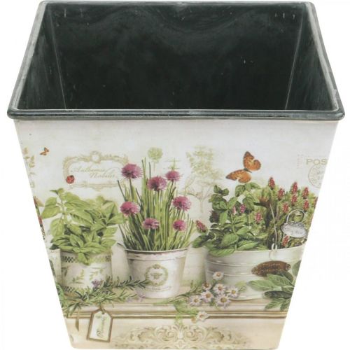 Artikel Urtepotte, plantekasse med motiv, plantekasse H13cm B13,5cm