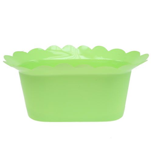 Floristik24 Plastkande oval farvet sortiment. 22x12cm 10 stk