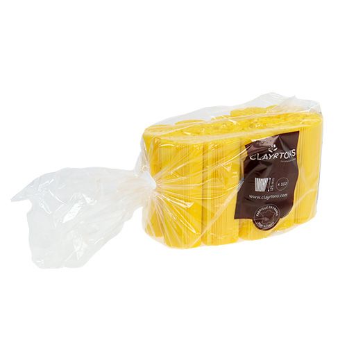 Artikel Plisserede manchetter gule 12,5cm 100 stk
