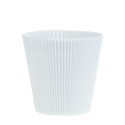 Plisserede manchetter hvide 12,5cm 100 stk