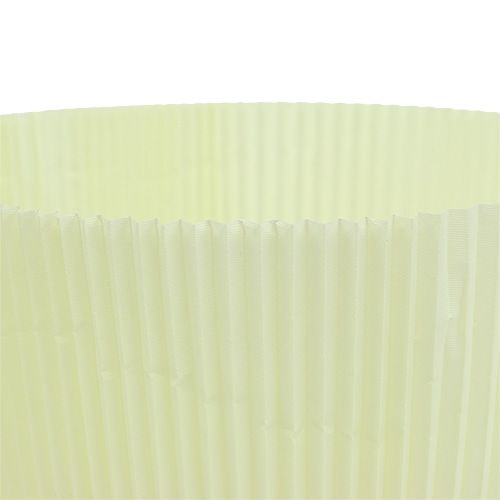 Floristik24 Plisserede manchetter lysegul 18,5 cm 100 stk.