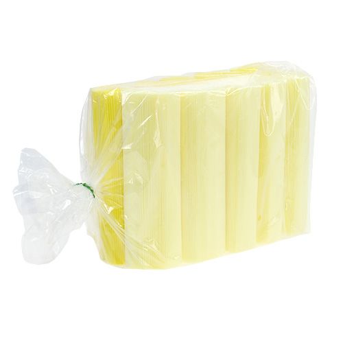 Floristik24 Plisserede manchetter lysegul 18,5 cm 100 stk.