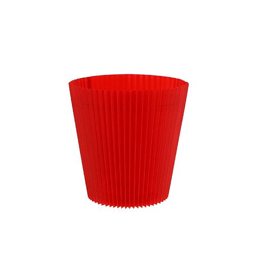 Plisserede manchetter røde 8,5cm 100 stk