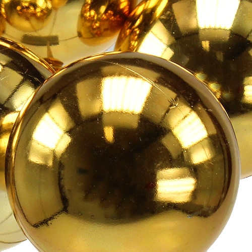 Artikel Julekugle på en pind Ø6cm guld 12stk
