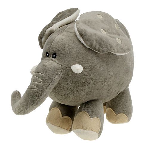 Floristik24 Plys elefant 35cm grå
