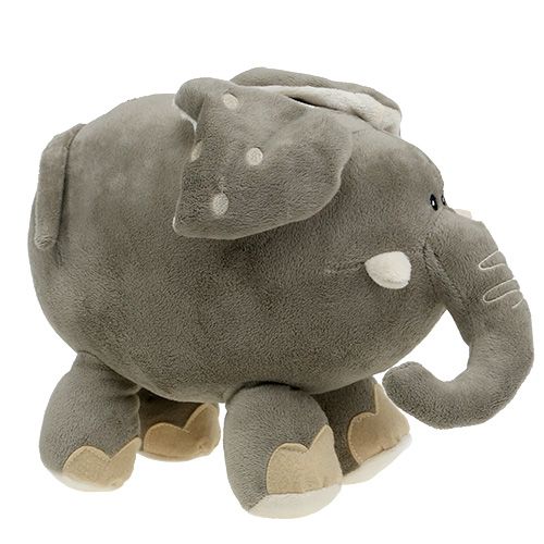 Floristik24 Plys elefant 35cm grå