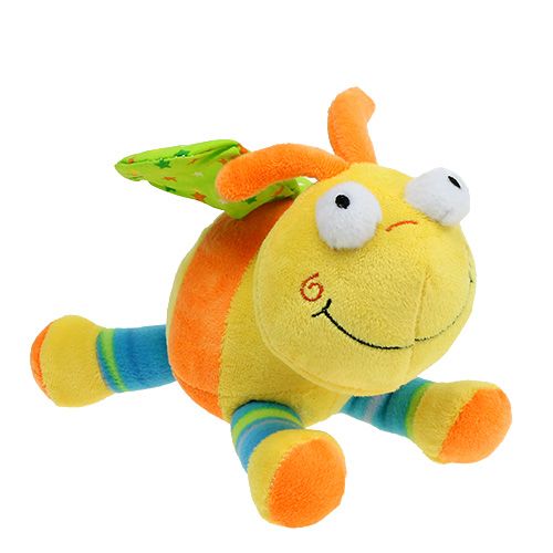 Floristik24 Plys sommerfugl 22,5 cm gul