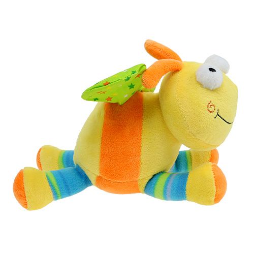 Floristik24 Plys sommerfugl 22,5 cm gul