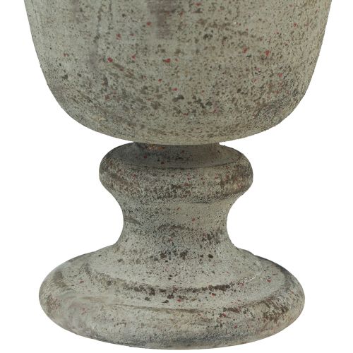 Artikel Kop antik metal kop vase grå/brun Ø18,5cm 21,5cm