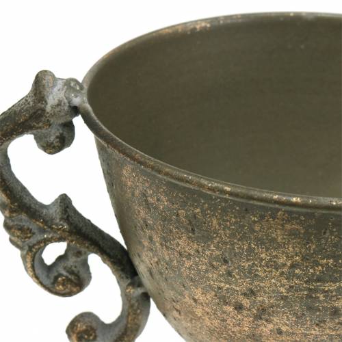 Floristik24 Metalkop antik guld Ø14cm H16cm