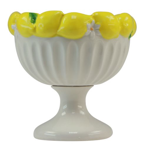 Floristik24 Kop keramisk skål citron dekorativ skål Ø14,5cm H14cm
