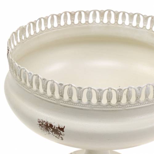 Floristik24 Plantekop Kalk Antik Creme Ø20cm H20cm 1 stk
