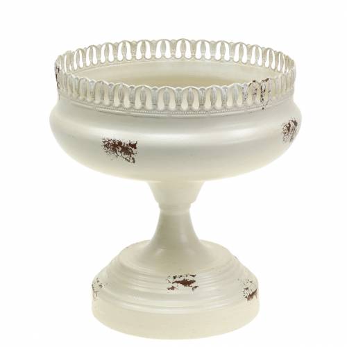 Floristik24 Plantekop Kalk Antik Creme Ø20cm H20cm 1 stk