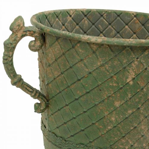 Floristik24 Metalbæger til beplantning, bæger med håndtag, planter Ø25cm H43cm