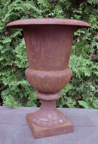 Floristik24 Støbejerns trofæ rustrød H55cm Ø40cm