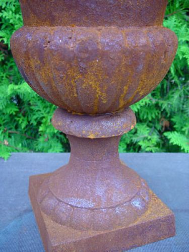 Floristik24 Støbejerns trofæ rustrød H55cm Ø40cm