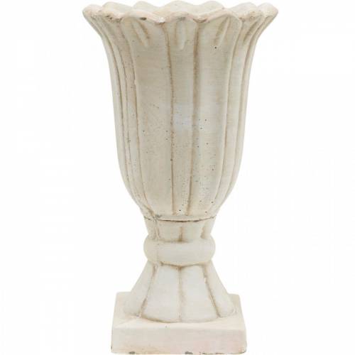Floristik24 Plantekasse, kop tulipan, dekorativ bæger, amfora til plantning Ø14,5 cm H25,5 cm