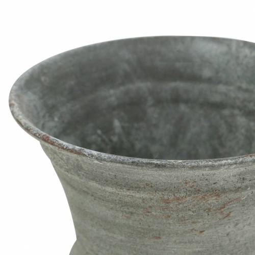 Floristik24 Plantekop Pokal Antik Grå Ø7,5cm H9cm