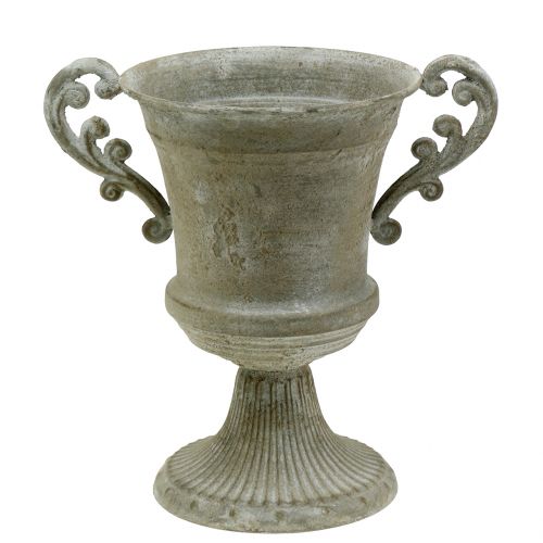 Antik kop grå Ø16,8cm H24,8cm