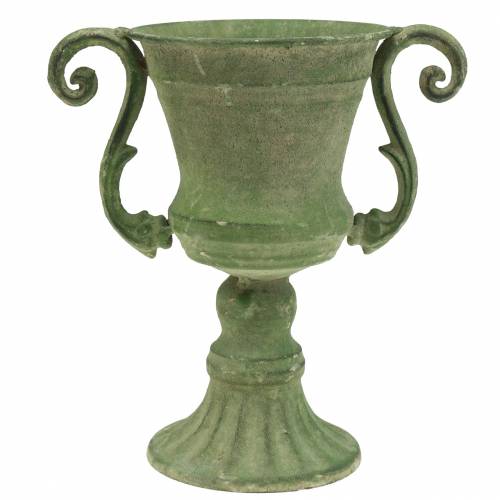 Floristik24 Trofæskål Grøn Ø11cm H19cm