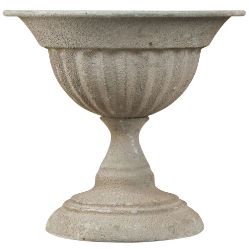 Artikel Kopskål med uædle metal vintage grå Ø16cm H14,5cm