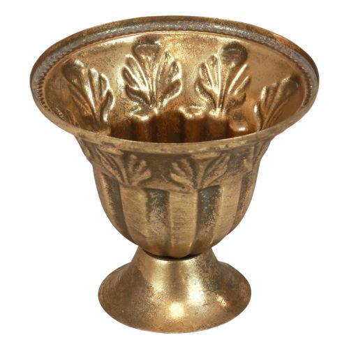 Kop vase dekoration kop metal guld antik look Ø13cm H11,5cm
