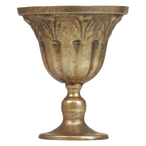 Kop vase dekoration kop metal bæger guld antik Ø13cm H15,5cm