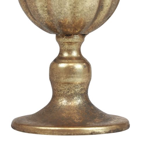 Floristik24 Kop vase dekoration kop metal bæger guld antik Ø13cm H15,5cm