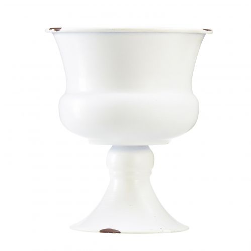 Artikel Kop vase dekorativ kop hvid rust Ø13,5cm H15cm Shabby Chic
