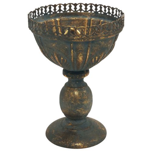 Artikel Kop vase metal dekoration kop guldgrå antik Ø15,5cm H22cm