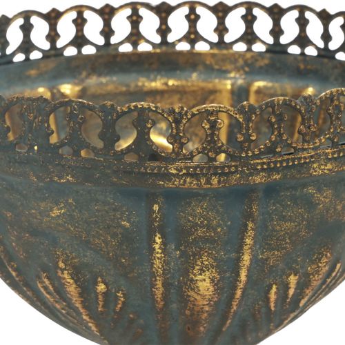 Artikel Kop vase metal dekorativ trofæ guldgrå antik Ø15,5cm H22cm