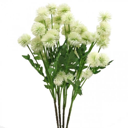 Artikel Kunstig gren pompon deco gren hvid 61cm 4 stk