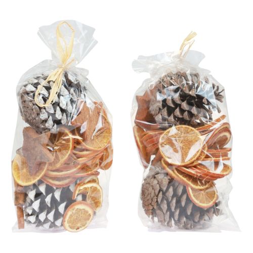 Floristik24 Potpourri juleappelsinskiver kogler kaneltræ 150g