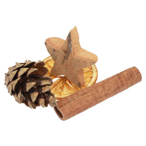 Floristik24 Potpourri julekogler appelsinskiver kaneltræ 150g