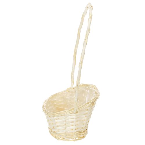 Gavekurv 27 cm x 18 cm H43 cm lys | Floristik24.dk