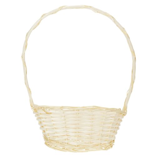 Gavekurv 27 cm x 18 cm H43 cm lys | Floristik24.dk