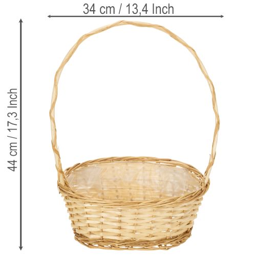 Gavekurv ca. 30 cm x 23 cm, lys farvet | Floristik24.dk